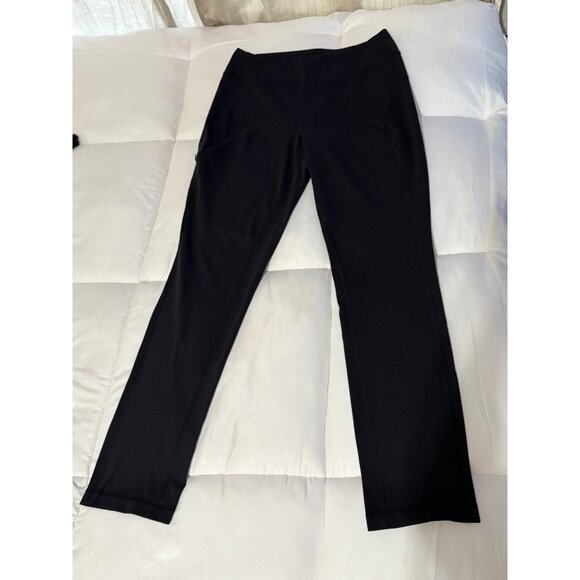 Duluth Trading Co Black Workwear Pull-On Pants Cargo Pocket Size M - Picture 2 of 9